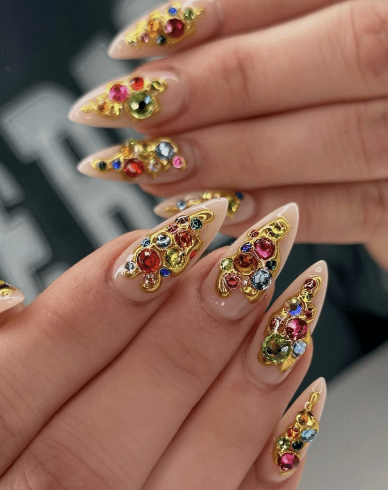 nail ideas with jelews