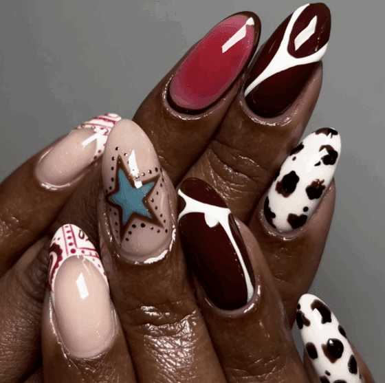 rodeo western nail ideas