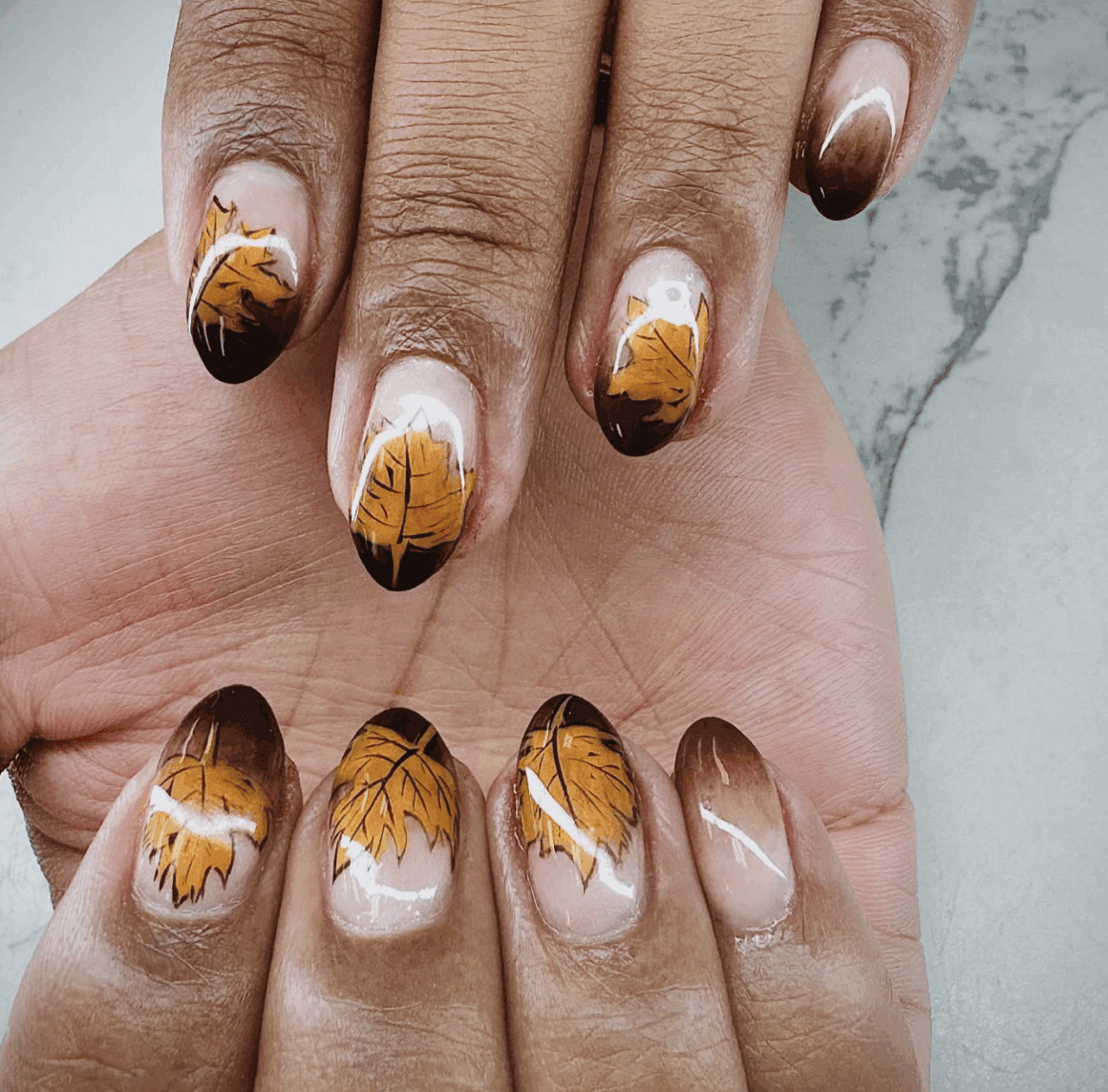 Falling Autumn Leaf Nail Designs You’ll Love