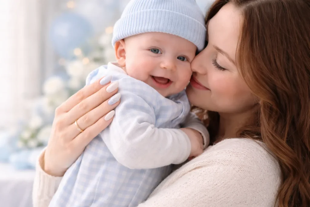 Baby Shower Nails Boy 3