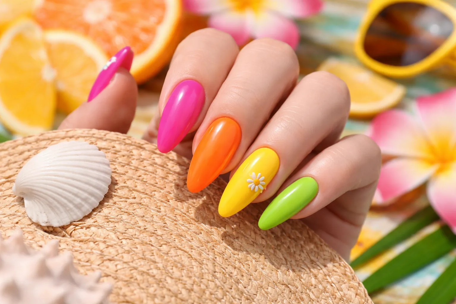 Bright Summer Nails