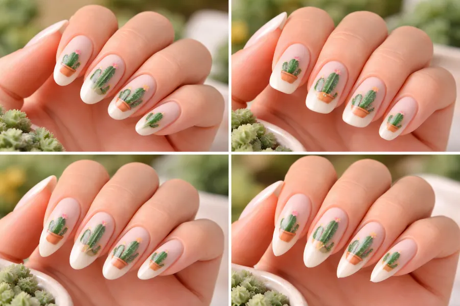 Cactus Nail Art (2)