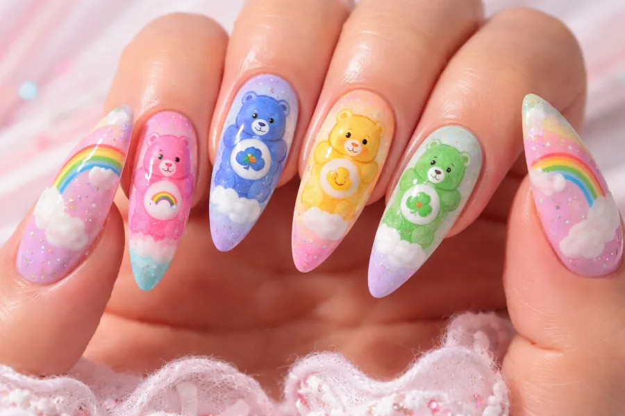 Care Bear Nail Designs (1)