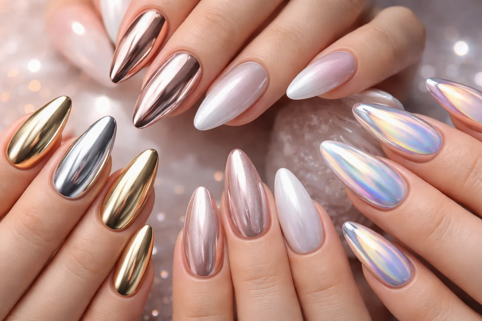 Chrome Nail Ideas 1