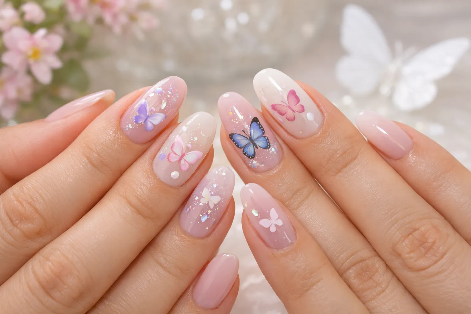 Cute Butterfly Nails 1