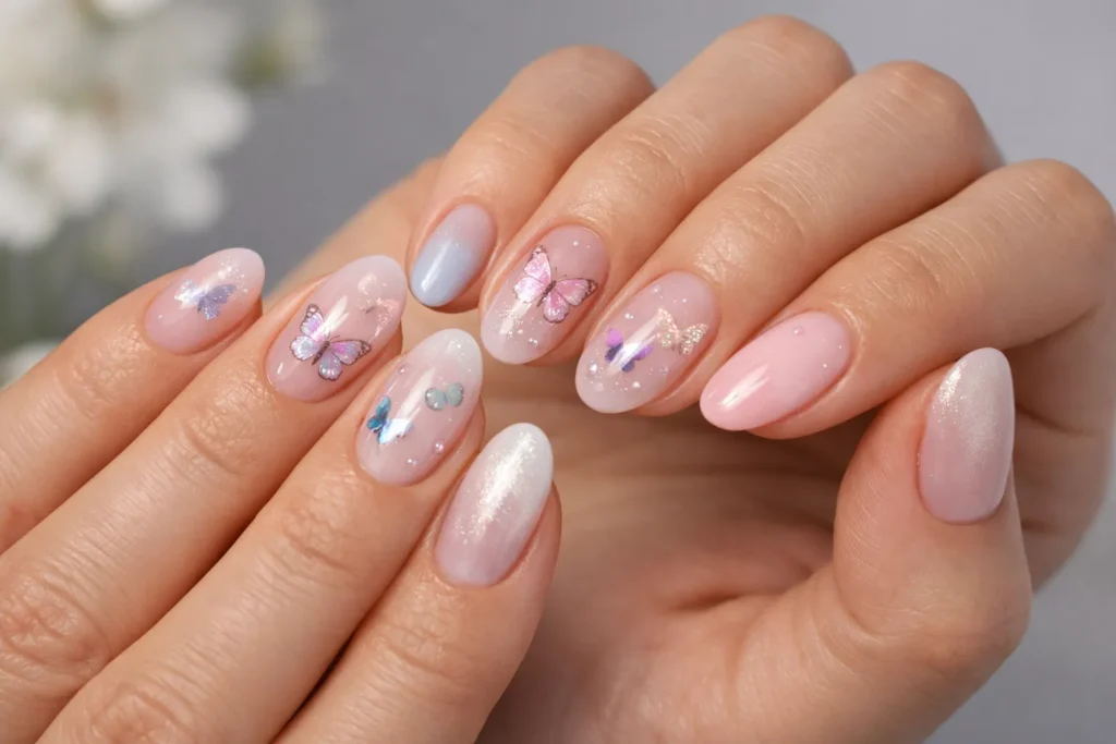 Cute Butterfly Nails 3