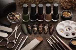 Dark Cottagecore Nails 1