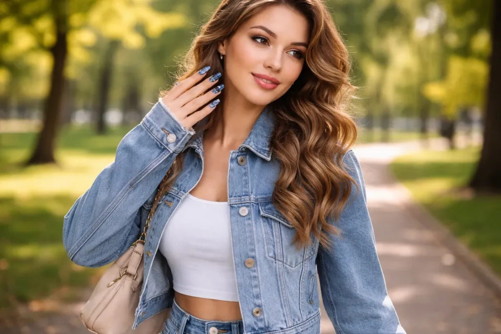 Denim Nail Designs 3