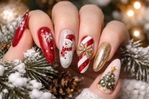 Disney Christmas Nails