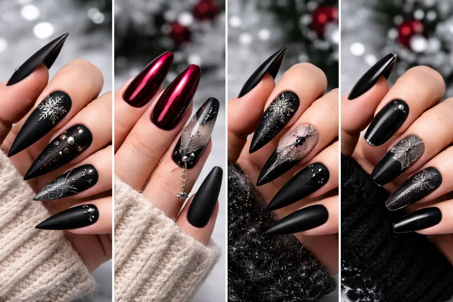 Edgy Christmas Nails (2)