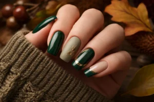 Green Fall Nails