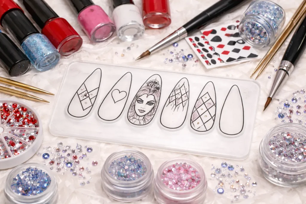 Harley Quinn Nails 2