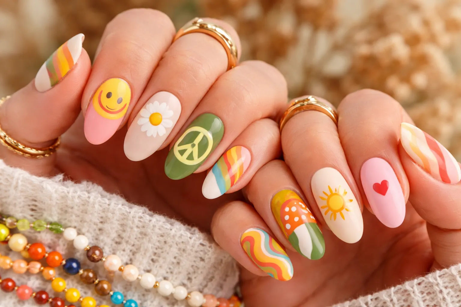 Hippie Nail Designs 1