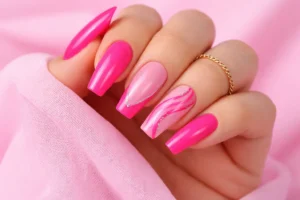 Hot Pink Nail Designs 1