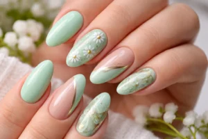 Mint Green Nail Designs 1