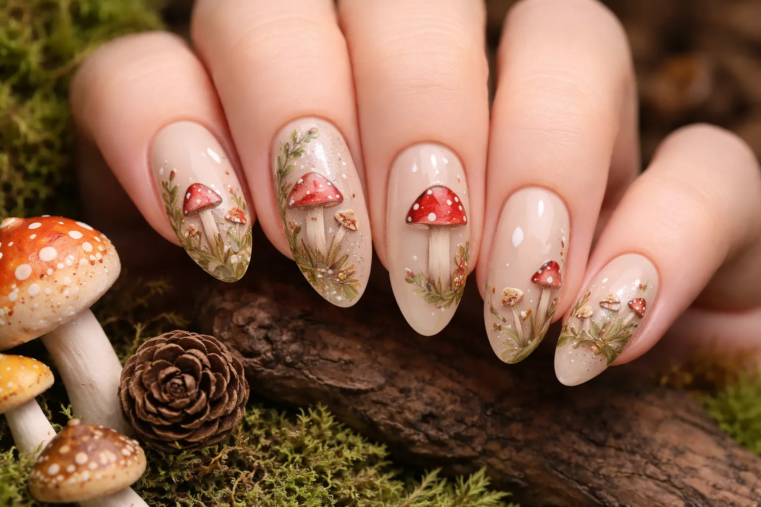 Mushroom Nails - The Ultimate Guide to Whimsical, Earthy Nail Art