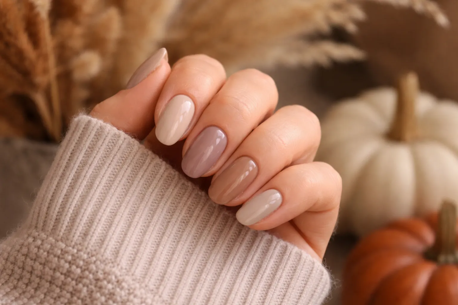 Natural Fall Nails 1