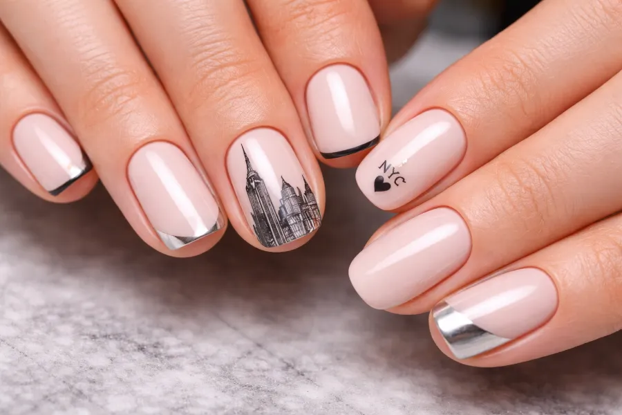 New York Themed Nails (2)