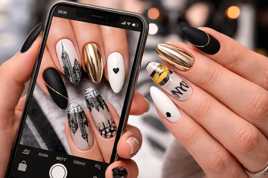 New York Themed Nails (3)