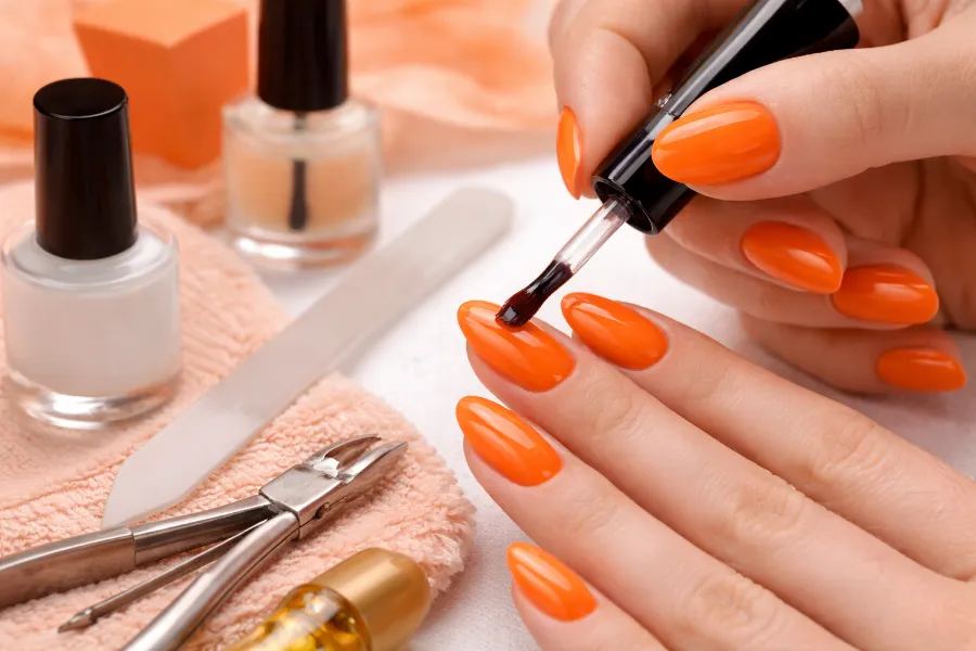Orange Fingernail Polish (3)