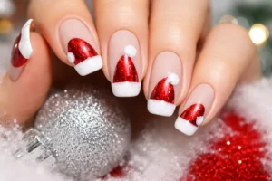 Santa Hat Nails (1)