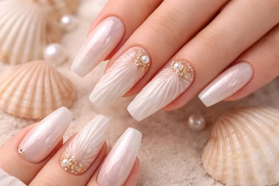 Seashell Nail Designs (2)