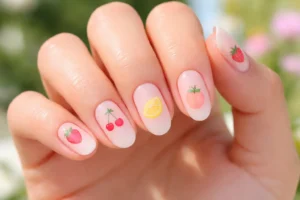 Simple Fruit Nails 1