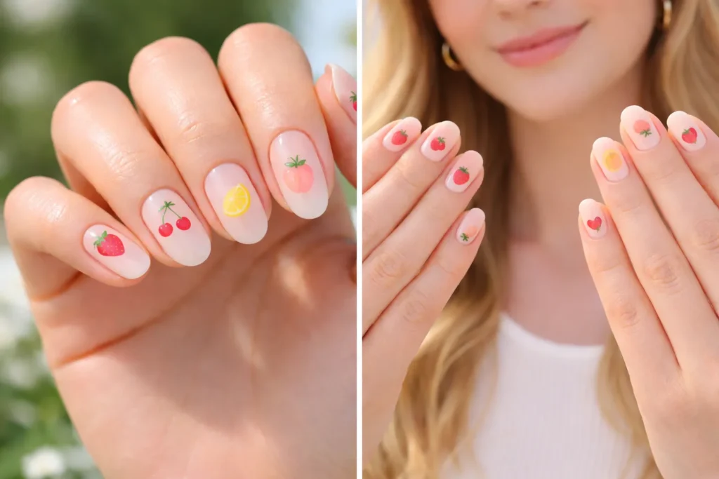 Simple Fruit Nails 3