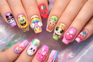 cartoon nail designs