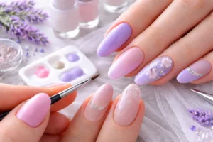 lavender nail art 4