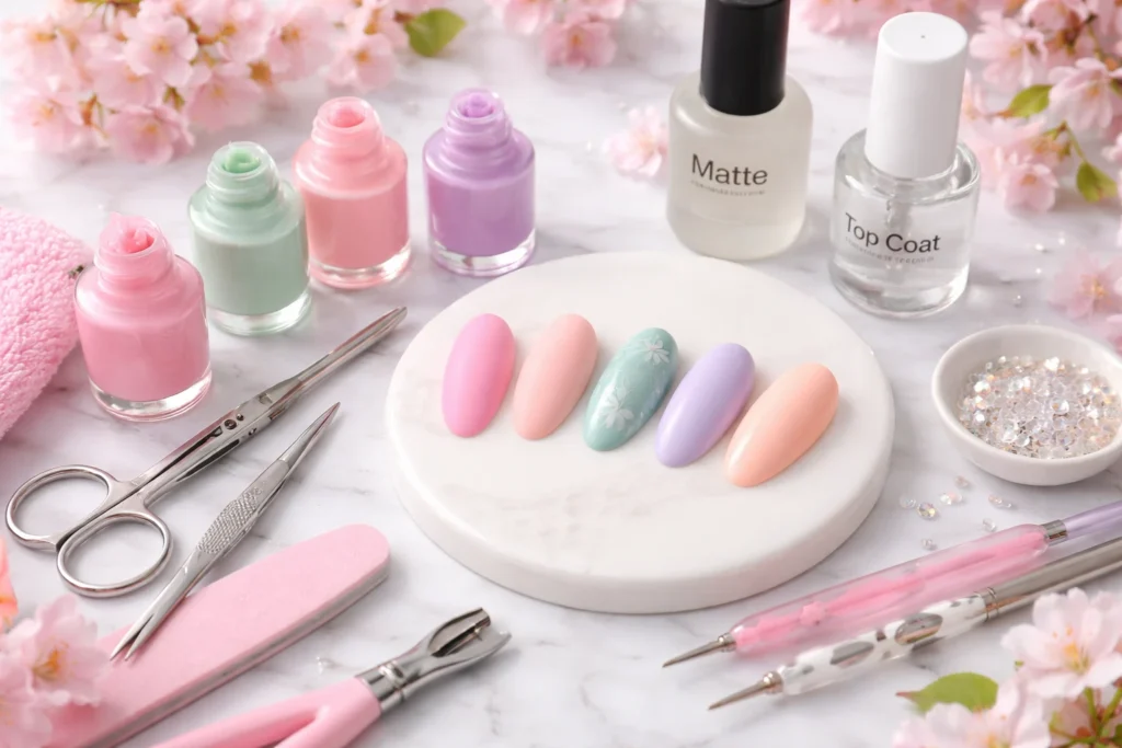 Matte vs Glossy Spring Nail Finishes 2