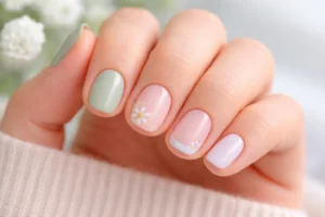 Simple March Nail Art Ideas for Short Nails 1