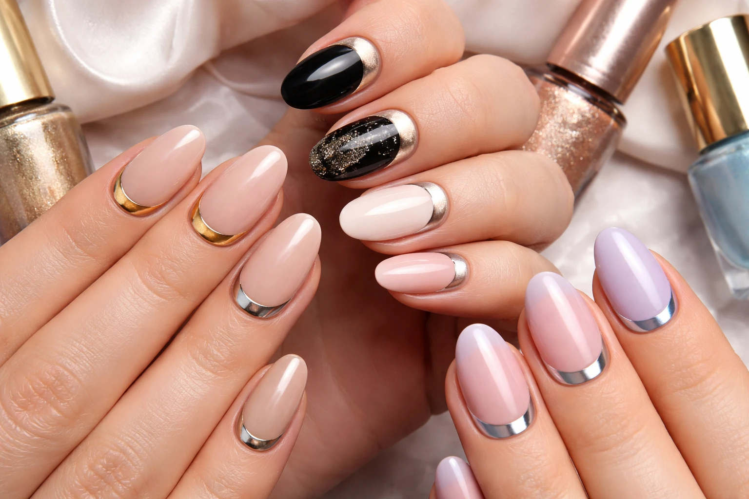 Reverse French Manicure Design Ideas 1